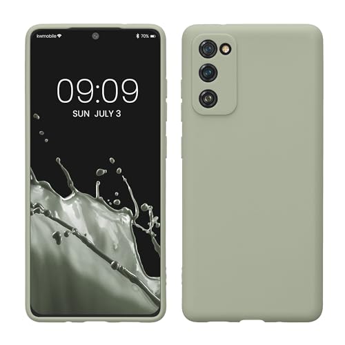 kwmobile Case Compatible with Samsung Galaxy S20 FE Case - Protective Slim TPU Phone Cover - Soft Matte Finish - Gray Green - color: gray green, size: Galaxy S20 FE