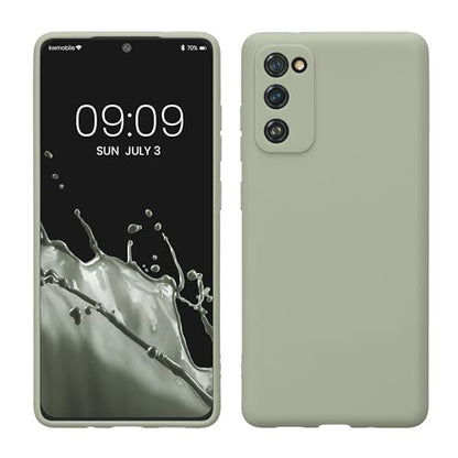 kwmobile Case Compatible with Samsung Galaxy S20 FE Case - Protective Slim TPU Phone Cover - Soft Matte Finish - Gray Green - color: gray green, size: Galaxy S20 FE