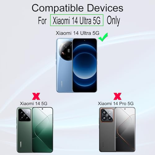 Ibywind for Xiaomi 14 Ultra 5G Screen Protector,2-Pack,Hydrogel Film with Camera Lens Protector,Easy Installation Tool,Bubble-Free,Fingerprint Unlock Compatible,Anti-Shatter,Anti-Scratch