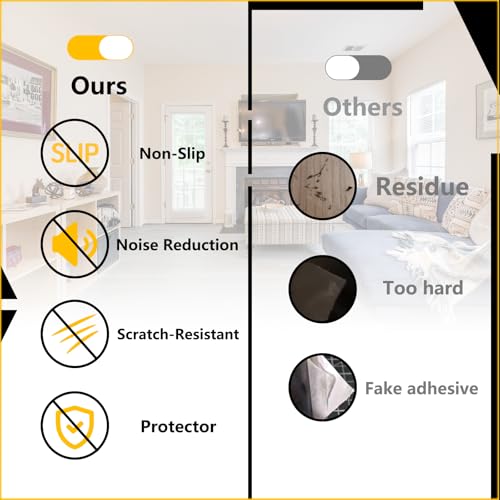 Upgraded Silicone Furniture Pads, 5 x 40 Inch Non Slip Rubber Pads