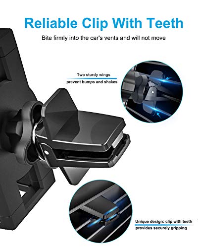 Tablet Mount for Car Vent, [Super Stable & Easy] Car Air Vent Tablet Holder with 360° Adjustable Clip, Compatible with iPad Pro, Air, Mini, iPhone, Galaxy Tabs, Z Fold, Fire HD, 4.7-13" Devices
