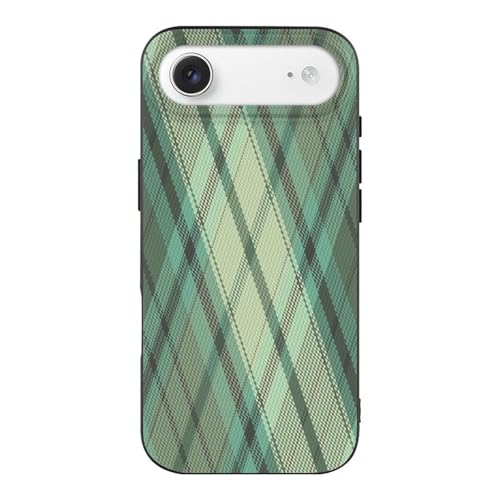 Green TartanAnti-Yellowing Soft TPU Phone Case for iPhone 17, Shockproof and Scratch-Resistant Case - color: black-style-153