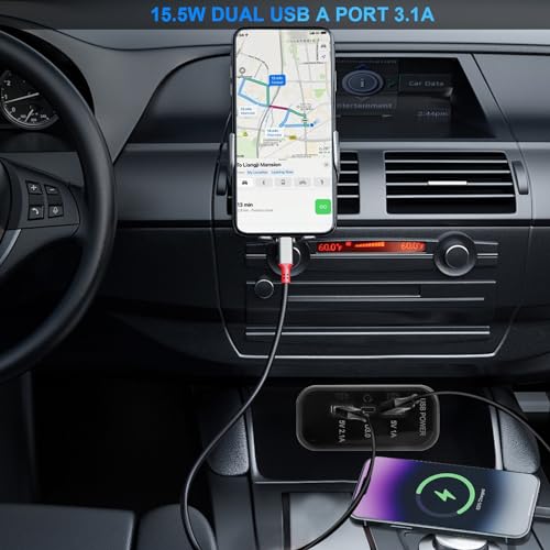 4PCS 12V RV USB Outlet 3 Charging Ports Panel Wall Surface Mount - color: Black, size: 4PCS