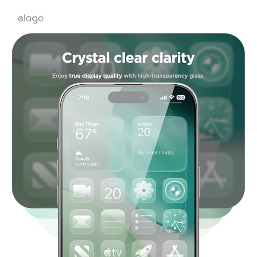 elago 2 Pack Privacy Glass+ Screen Protector for iPhone 17 Pro Max - size: iPhone 17 Pro Max (2 Pack)