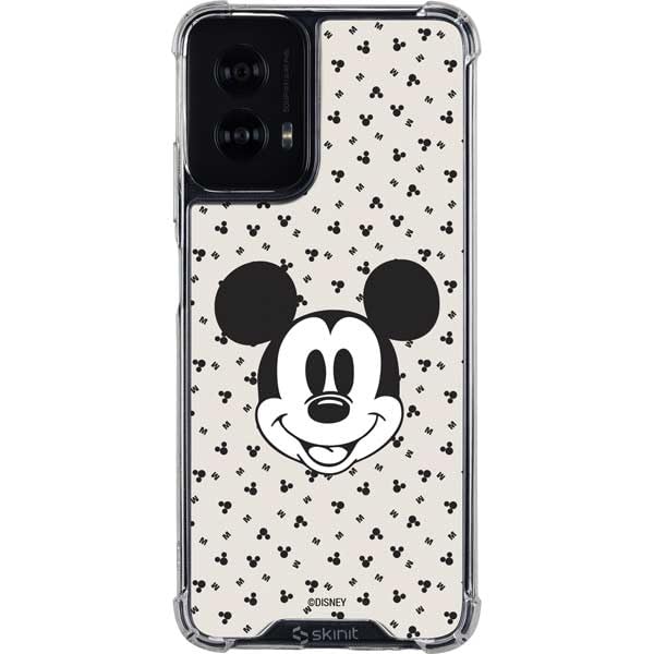 Skinit Clear Phone Case Compatible with Moto G Power 5G (2024) - Officially Licensed Disney Mickey Mouse Classic Design