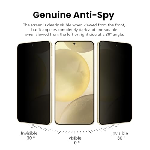 2-Pack Anti Glare Matte Privacy Screen Protector for Samsung Galaxy S22 [0.1S Fingerprint ID Unlock][Anti Spy PET Flexible Film][Bubble-Free Easy Installation with Alignment Jig] - size: Galaxy S22