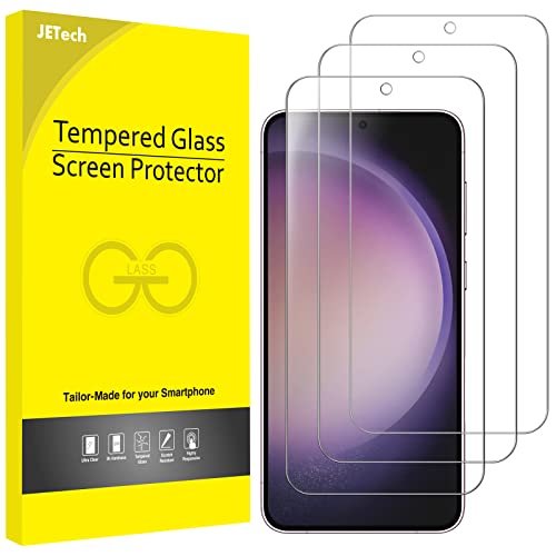 JETech Screen Protector for Samsung Galaxy S23 Plus, 3-Pack | HD Clear, Fingerprint ID Compatible, Anti-Scratch Glass - size: Galaxy S23 Plus