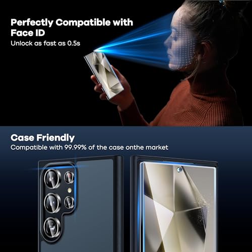 AACL 3-Pack for Samsung Galaxy S24 Ultra Screen Protector Tempered Glass