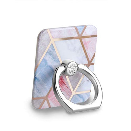 Velvet Caviar Cell Phone Ring Holder - Finger Ring & Stand - Improves Phone Grip Compatible with iPhone, Galaxy and Most Cases (Except Silicone/Leather) - Geometric Marble - color: Geometric Marble