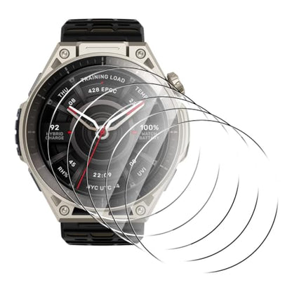 5 Pack Tempered Glass for Amazfit Balance Ultra 49mm Screen Protector,9H Hardness,Ultra Resistant,Anti-Fingerprints,No Bubbles,HD-Clear,Full Coverage Watch Film. - color: Amazfit Balance Ultra
