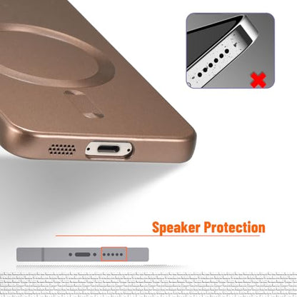 Magnetic for Samsung Galaxy S21 FE Case,Soft Silicone Slim Fit Anti-Scratch Phone Case Cover with Camera Protection,Compatible with MagSafe,Brown - color: Brown, size: S21 FE