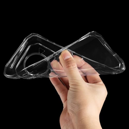 Case for DOOGEE Blade 20 Play 5G Phone Case with Tempered Glass Screen Protector,Silicone Soft Flexible Bumper Shockproof TPU Protective Cover-Clear