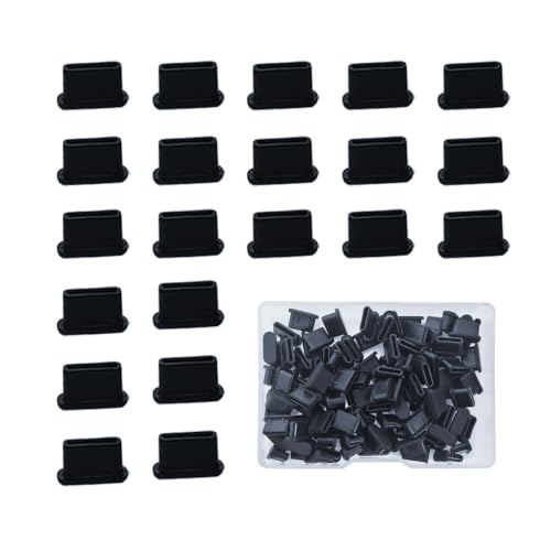 100 Pack Silicone USB C Dust Plug, Phone Plugs for Charging Port