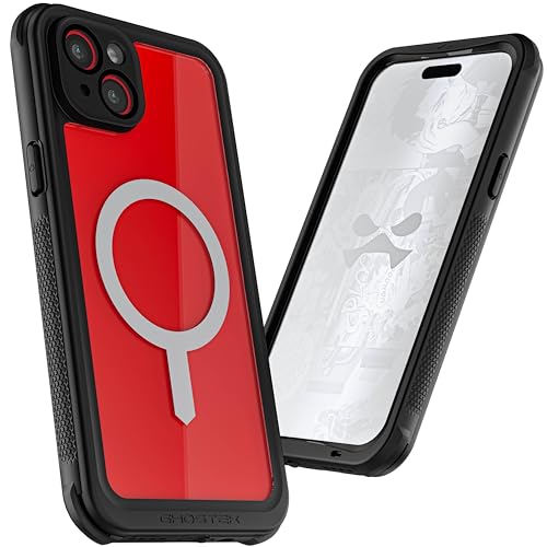 Ghostek Nautical Waterproof Apple iPhone 15 Plus Case with Holster Belt Clip - Screen & Camera Protector, MagSafe Compatible, Rugged Heavy Duty (6.7 Inch, Clear) - color: Clear, size: iPhone 15 Plus