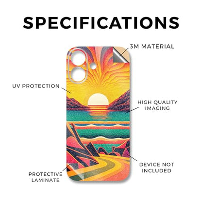 Glossy Glitter Phone Skin Compatible with Apple iPhone 17 - Surreal Journey - Premium 3M Vinyl Protective Wrap Decal Cover - Easy to Apply | Crafted in The USA by MightySkins - color: Surreal Journey, size: iPhone 17 (Full Wrap), style: Glossy Glitter Fin