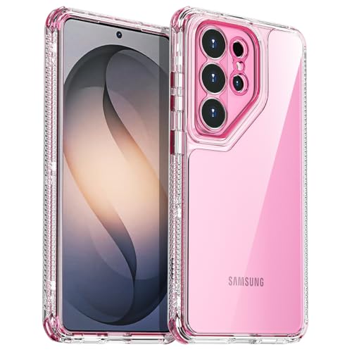 AICase for Samsung Galaxy S26 Ultra Case Clear,Heavy Duty Durable 3-Layer Crystal Transparent [Not Yellowing][Military Grade Drop Protection] Shockproof/DropProof Protective for S26 Ultra 6.9" 2025_3 - color: Red, size: Samsung Galaxy S26 Ultra