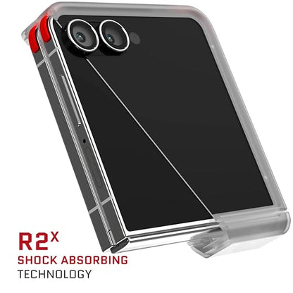 Ghostek Covert Clear Galaxy Z Flip 7 Case with Built-in Kickstand, MagSafe and Full Hinge Protection Designed for 2025 Samsung Galaxy Flip7 (6.9") (Clear) - color: Clear, size: Galaxy Z Flip 7