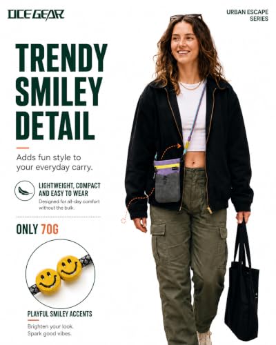 Cell Phone Bag with Strap Lightweight Crossbody Phone Purse with Nylon Lanyard Fits iPhone 12-17 for Travel Casual Walking - color: Purple
