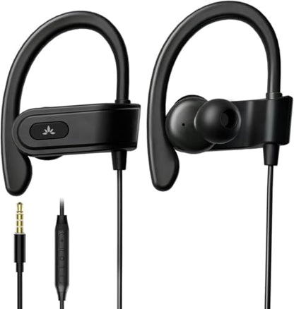 Avantree E171 - AUX 3.5mm Wired Earbuds with Microphone & Volume Control - color: Black, size: Standard, style: AUX 3.5mm