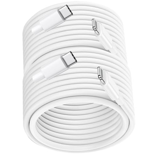 for Extra Long USB C to Lightning Cable 13FT 27W Fast Charging 2 Pack - color: White, size: 13 feet/4 meters