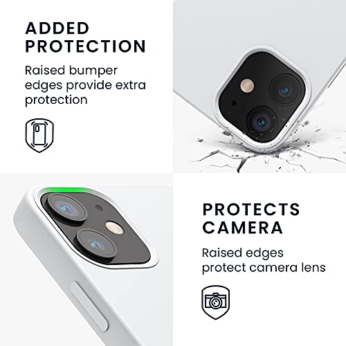 kwmobile Case Compatible with Apple iPhone 12 mini Case - TPU Silicone Phone Cover with Soft Finish - White - color: white, size: iPhone 12 mini