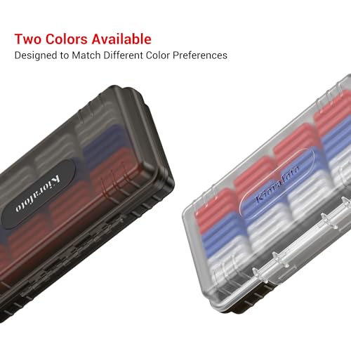 Dual Protect Waterproof SD Card Case w 36 Individual Plastic SD Card Cases - color: Transparent for 36 SD Cards（With Box）