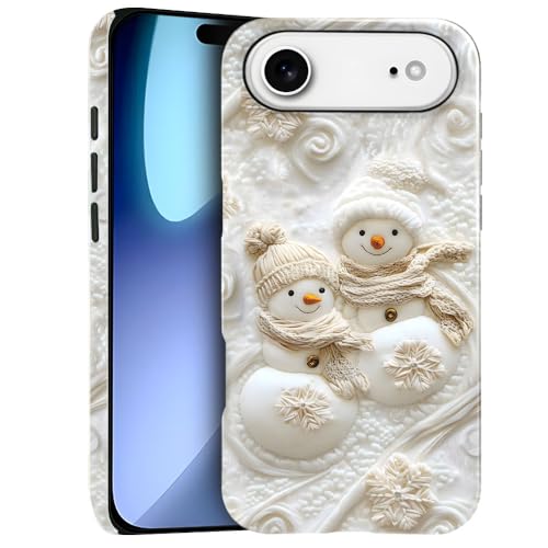 Compatible with iPhone 17 Air,Anti-Scratch Glossy Case Cover,Christmas Snowman - color: Christmas Snowman, size: IPhone 17 Air