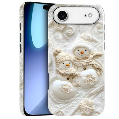 Compatible with iPhone 17 Air,Anti-Scratch Glossy Case Cover,Christmas Snowman - color: Christmas Snowman, size: IPhone 17 Air