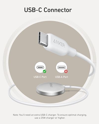 Anker MagSafe Charger Pad Compatible, MagGo iPhone 16 Wireless Charging Pad, Qi2 Certified 15W Wireless Charger for iPhone 16/16 Plus/16 Pro/16 Pro Max/15/14/13/12 Series (White, No Adapter)