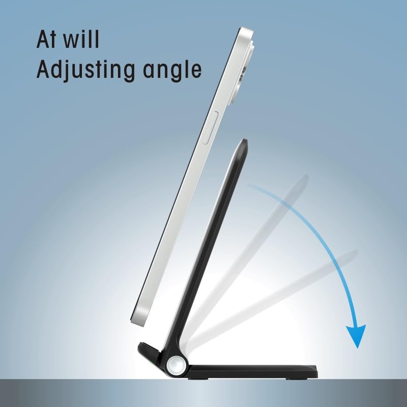 Wireless Charging Receiver for Samsung Galaxy A12 A22 A32 A42 A52 A72 4G 5G External Type-c Adapter with Stand Folding Charger