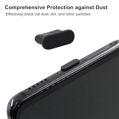 Jiozermi Silicone USB C Anti Dust Plugs, Black, 20Pcs - color: Black, size: 20 Pcs