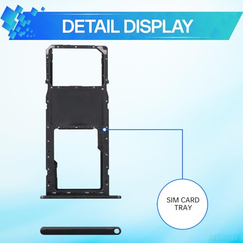 for Samsung Galaxy A21 Sim Card Tray Replacement Black