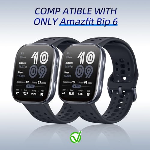 2 Pack for Amazfit Bip 6 Screen Protector Case - color: Clear+Clear