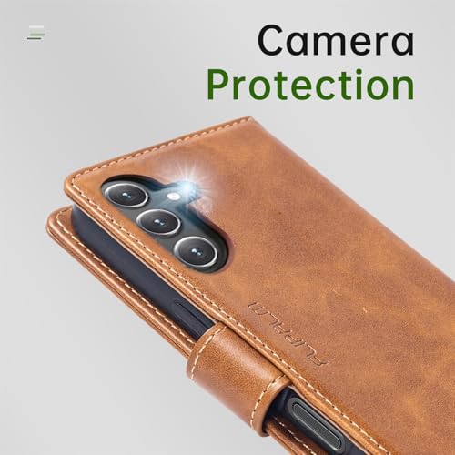 FLIPALM Wallet Case for Samsung Galaxy S26 Plus/S26+ 6.7", Grayish-Brown | Card Holder, RFID Blocking, PU Leather Folio Flip, Kickstand, Protective Shockproof Cover - color: Grayish-brown, size: Samsung Galaxy S26 Plus