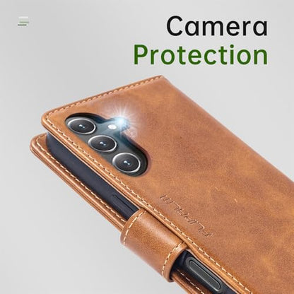FLIPALM Wallet Case for Samsung Galaxy S26 Plus/S26+ 6.7", Grayish-Brown | Card Holder, RFID Blocking, PU Leather Folio Flip, Kickstand, Protective Shockproof Cover - color: Grayish-brown, size: Samsung Galaxy S26 Plus