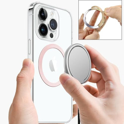 TENOC Universal Metal Ring Sticker, 3Pcs, Pink - color: Pink