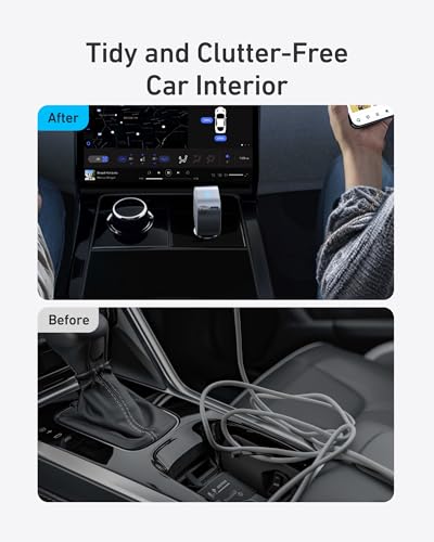 Anker 75W Fast Charging USB C Car Charger with Retractable Built-in Cable