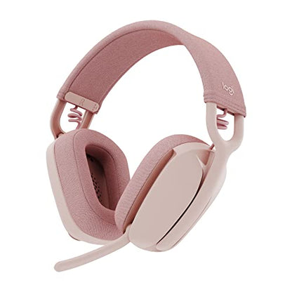 Logitech Zone Vibe 100 Lightweight Wireless Over Ear Headphones - Rose - color: Rose
