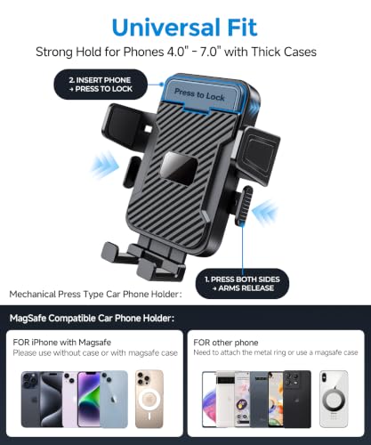 Qi2.2 25W Dual Cup Holder Car Charger with MagSafe Mount, Holds 2 Phones - color: Clamp & Charger