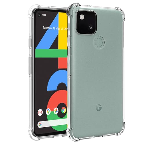 Case for Google Pixel 4A (Not Fit for Pixel 4A 5G) G025J, GA02099 Case, Soft Clear TPU Phone Cases, Slim Silicone Protective Shockproof Transparent Cover for Google Pixel 4A Crystal Clear