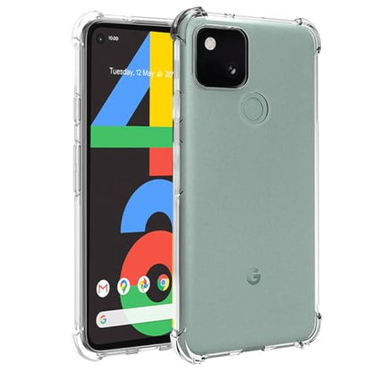 Case for Google Pixel 4A (Not Fit for Pixel 4A 5G) G025J, GA02099 Case, Soft Clear TPU Phone Cases, Slim Silicone Protective Shockproof Transparent Cover for Google Pixel 4A Crystal Clear