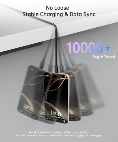 LDLrui USB C to USB A 3.1 Gen 2 Data Cable, 6ft, 1-Pack, Black - color: Black, size: 6FT