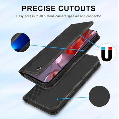 Wallet Case for Google Pixel 10a 2026 6.3 Inch - PU Leather Flip Cover with Card Holder Slots, Strong Magnetic Folio Kickstand Phone Case, Black - color: Black, size: Google Pixel 10a 6.3"