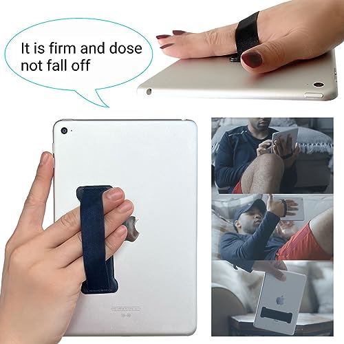 Hand Holder Strap for ipad, Tablet Hand Holder Strap, Universal Handle Grip for iPad Kindle, Mini Tablets and Cases (Purple) - 2PC - color: 2Purple