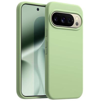 JETech Silicone Case for Google Pixel 10/10 Pro, Jade | Silky Soft Touch, Shockproof Protection, Scratch Resistant, Microfiber Lining - color: Jade, size: Pixel 10/10 Pro