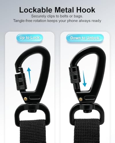 SUPBEE Anti-Theft Phone Tether, Steel Cable Retractable Phone Lanyard - color: 1 Pack