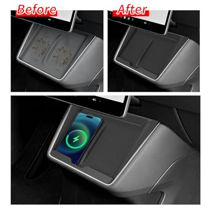 SMABEE Center Console Wireless Charging Pad for Tesla Model Y Juniper