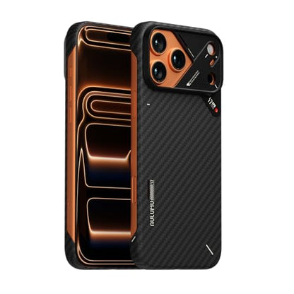 Aulumu A17 Aramid Fiber iPhone 17 Pro Case | 1500D Ultra Slim Woven | CoolHyper Real Cooling | Compatible with MagSafe - size: iPhone 17 Pro