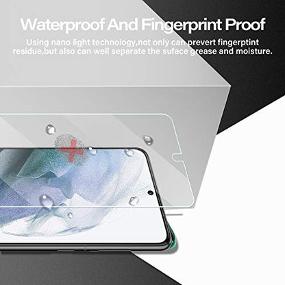 Galaxy S21 Tempered Glass Screen Protector + Camera Lens Protector [ 2 + 2 Pack ][Case Friendly] [Anti-Scratch] [Ultrasonic Fingerprint Unlock] Clear HD Glass Protective Film for Samsung Galaxy S21 - size: Galaxy S21(6.2")