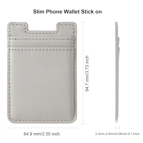 Fulgamo Phone Wallet Stick on,Card Holder for Phone Case,Phone Card Holder
